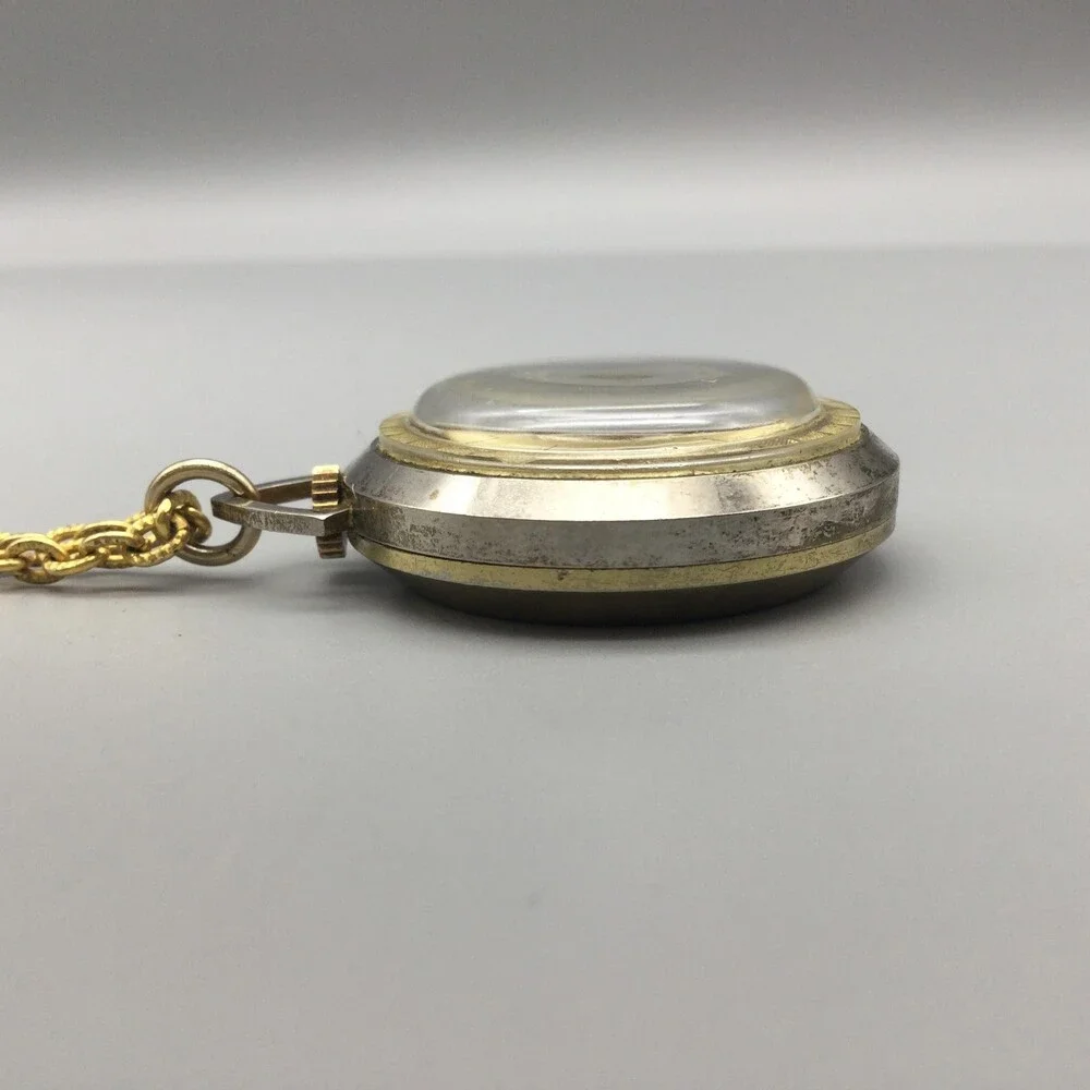 Vintage MEPA Tenderlee Pocket Watch Necklace Women 33mm Swiss Manual Wind